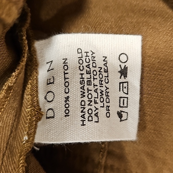 💕DOEN💕 Walker Pant ~ Barrel Leg Button Fly Pants Boscage 12 NWT - Picture 15 of 15